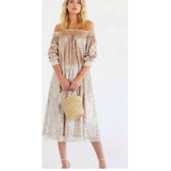 💯 Free people Emilia Sequin Dress - Picture 1 of 8